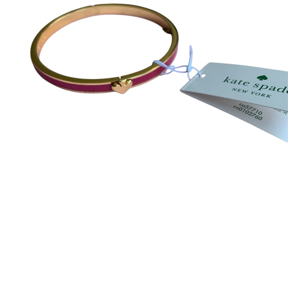 Kate Spade - Everyday Spade Pink and Gold Bangle - NWT - Picture 3 of 4